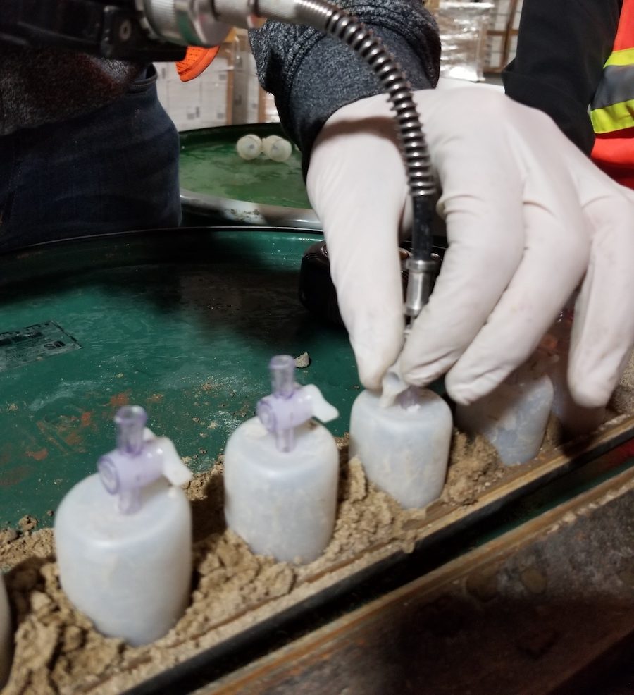 GC/MS testing for VOCs in Soil